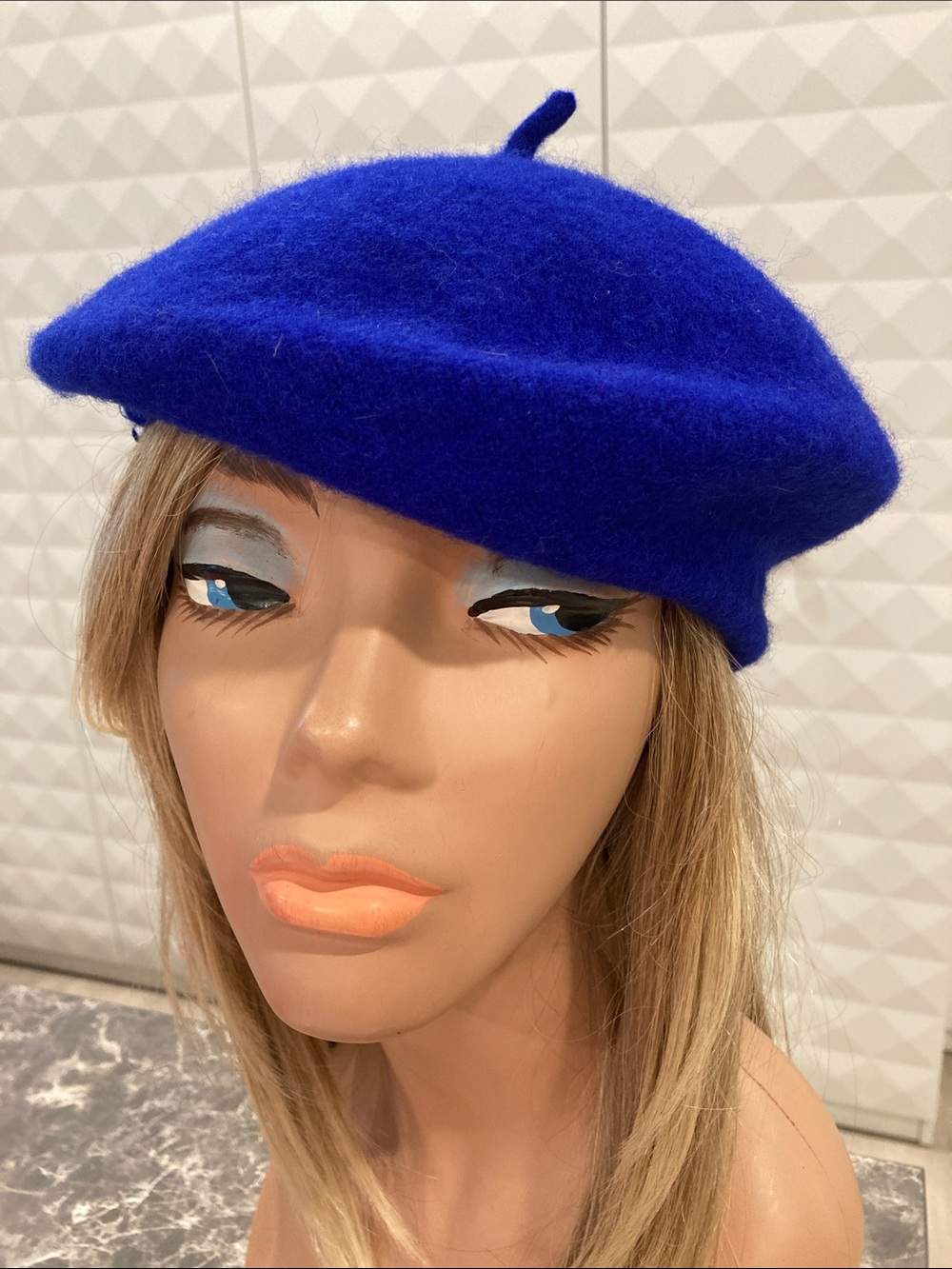 Royal Blue Wool Beret - Timeless French-Inspired Hat